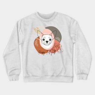 Chihuahua | Happy Fall, y'all! | It's sweater weather! | Hello Pumpkin! Crewneck Sweatshirt